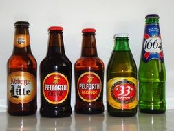 french beer bottles