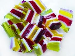 striped jelly candies