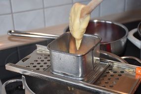 dough for traditional German Spaetzle Dumplings