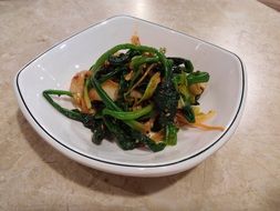 spinach side dish vegetable korean food