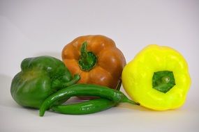 different kinds of peppers