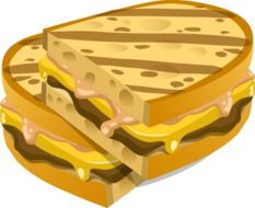 graphic image of cheese sandwich