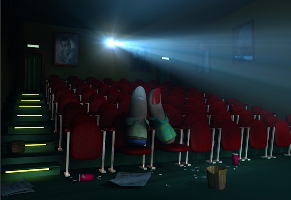 Projector in the cinema