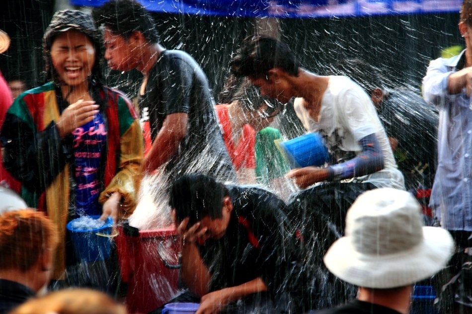 fun in the rain in thailand