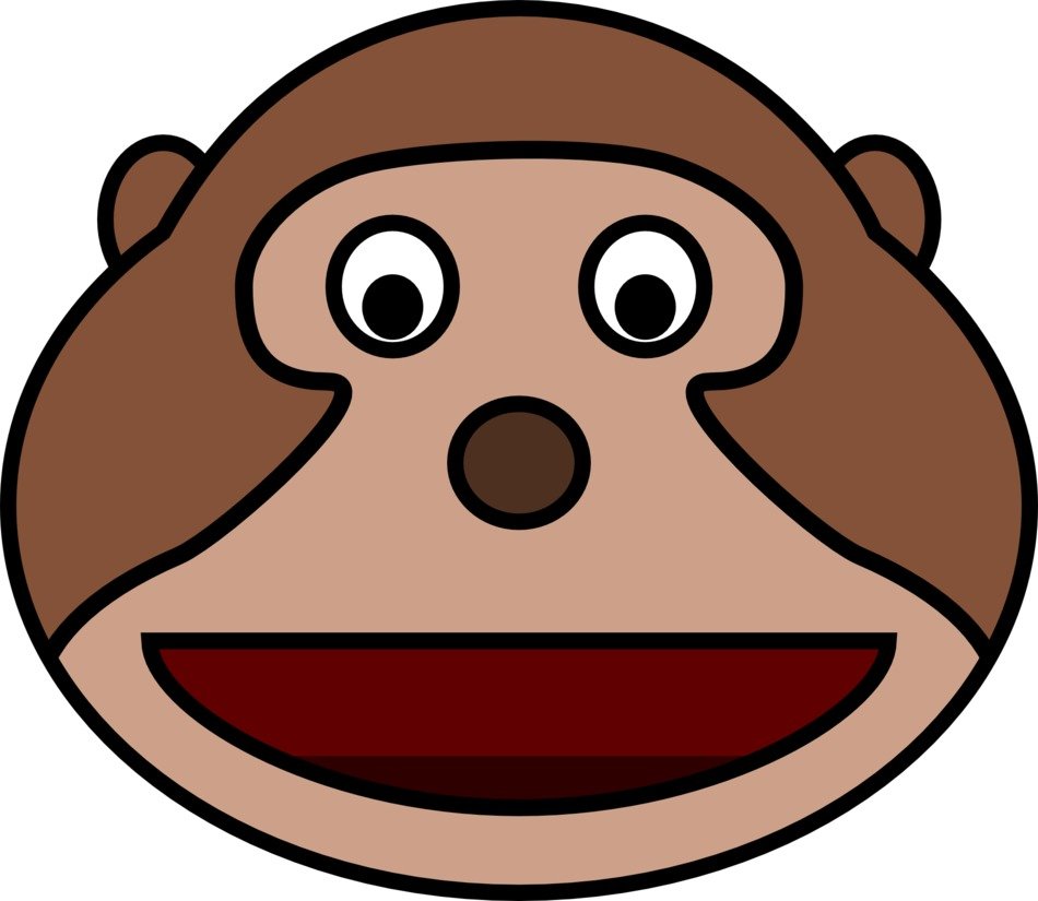 funny monkeyâs face as a graphic image
