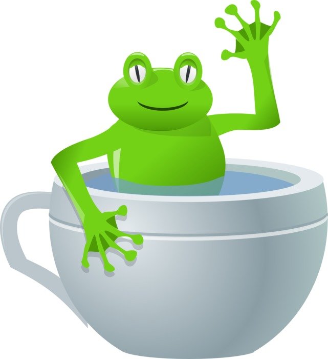 the frog in the Cup drawing
