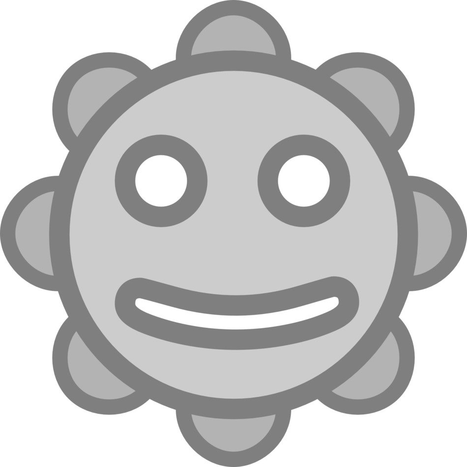 graphic image of a gray emoticon