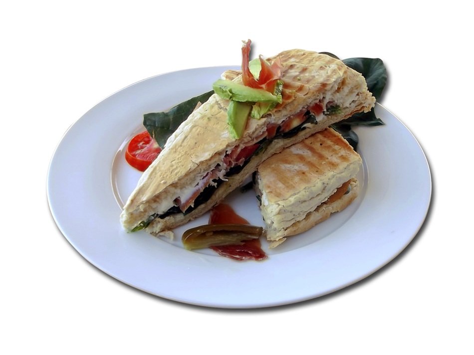 panini on white dish