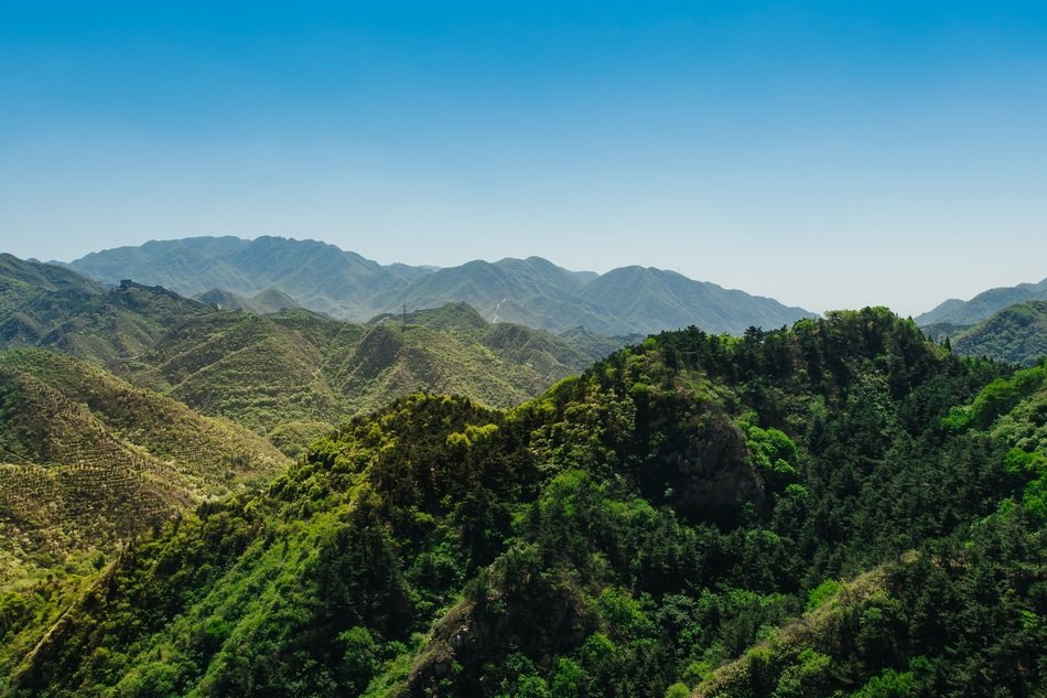 landscape of maountains and hills