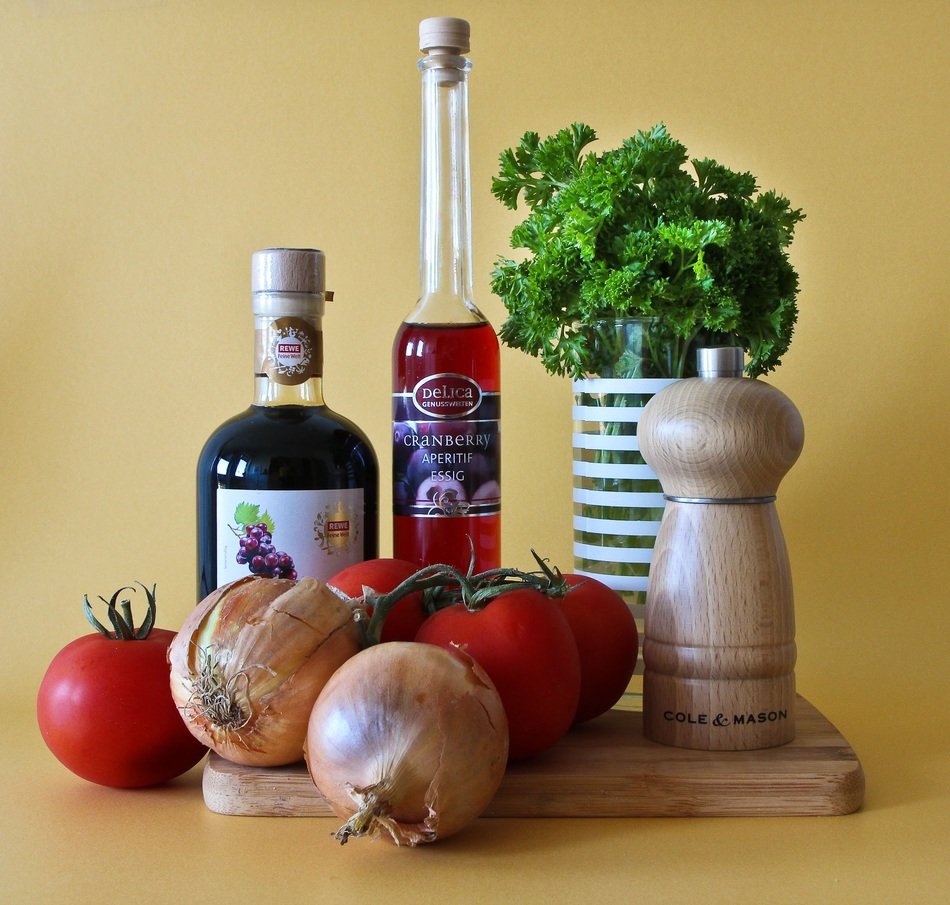 vegetables and vinegar, healthy food
