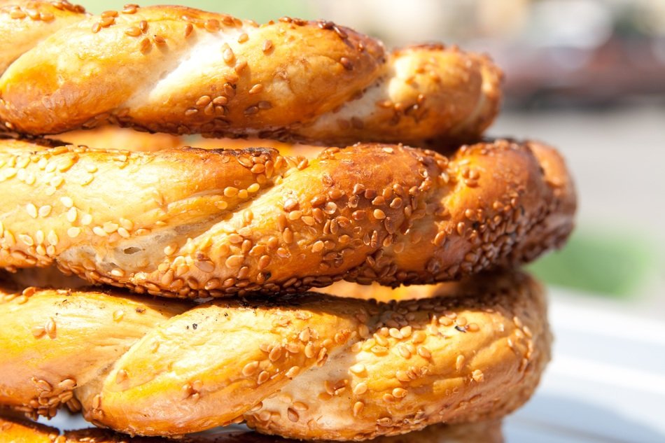 Macro photo of pastries