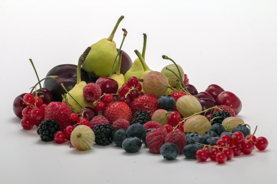 still life juicy and fresh berries