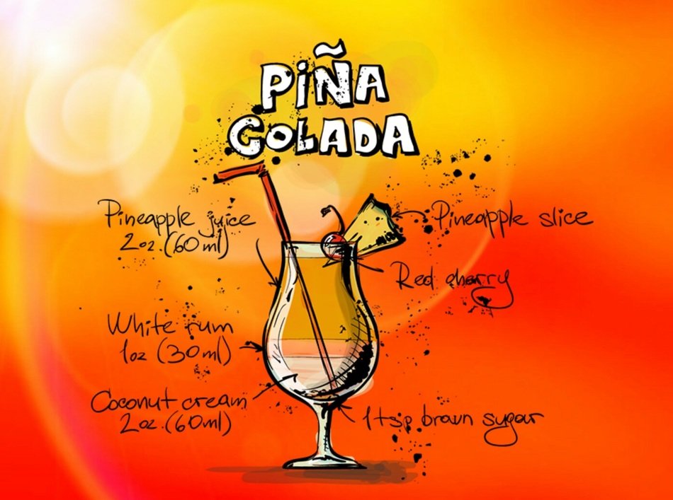 pina colada alcohol drink