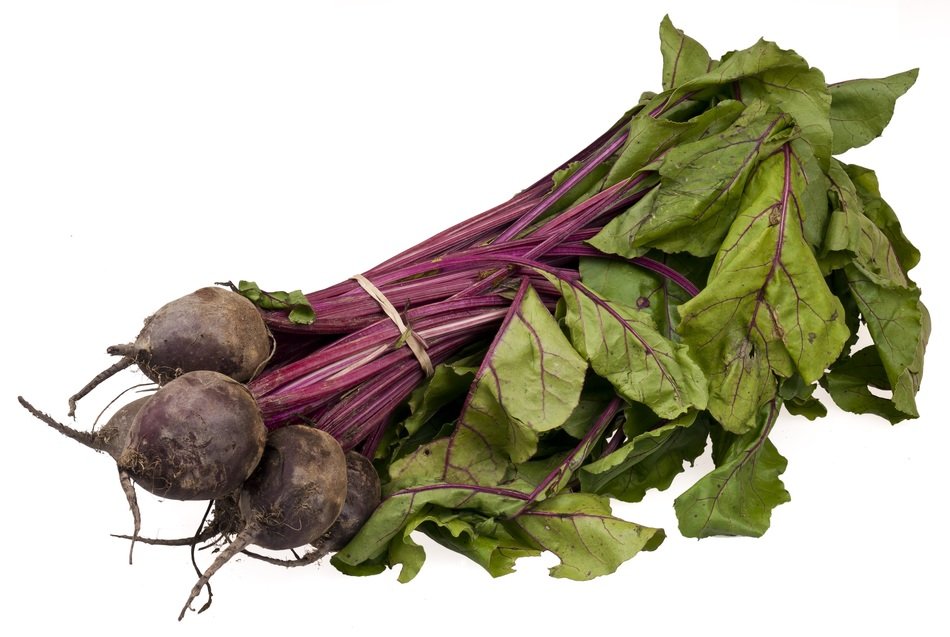 Isolated Organic beetroot