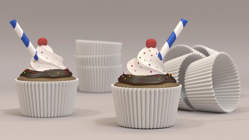 cup cake cherry