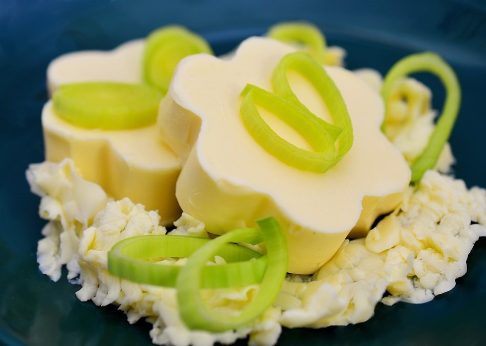 Closeup photo of good butter