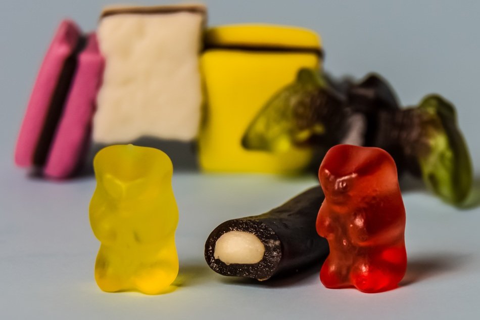 colorful bears as a jujube