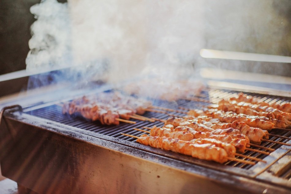 grilled barbecue in the restaurant