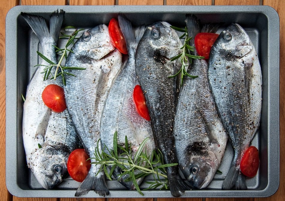prepared fish for baking