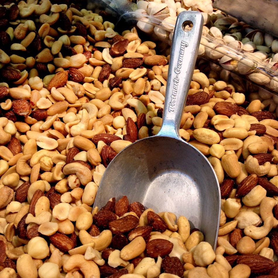 spoon in a box of nuts