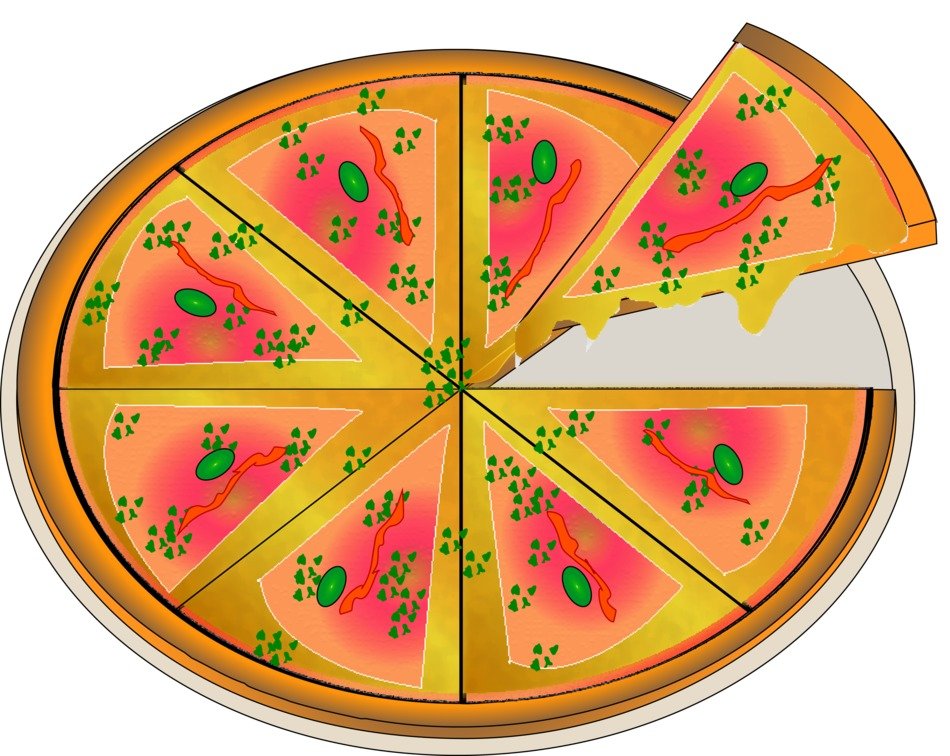pizza muzarella drawing