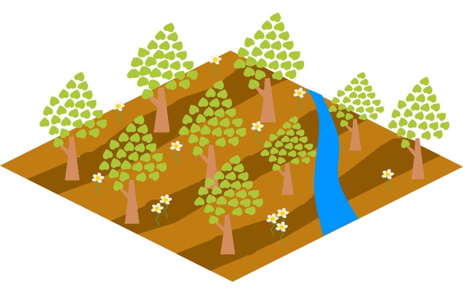 graphic image of the countryside