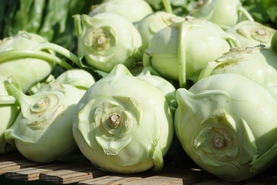 kohlrabi on market