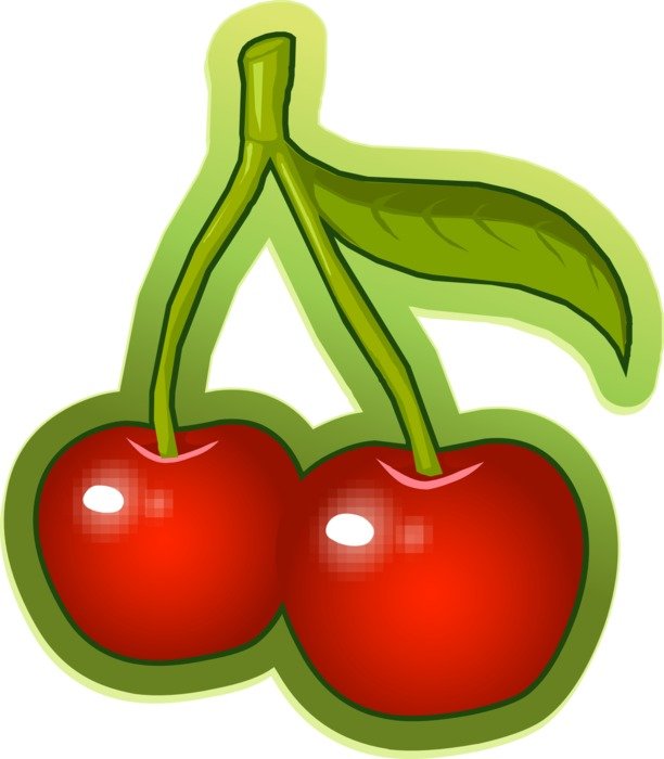 graphic image of a cherry on a stalk
