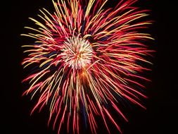 Colorful Fireworks drawing