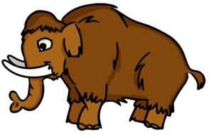 brown mammoth drawing