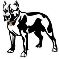 Pit Bull Silhouette Clip Art N5