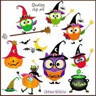 Owlish Halloween Png amp Jpeg Clip Art Images