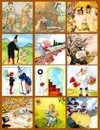 Mother Goose Nursery Rhymes Clip Art N3