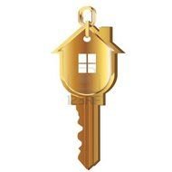 Gold Real Estate House Logo drawing