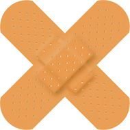 JDM Band Aid cross drawing