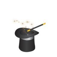 Magic Wand And Hat