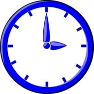 9 OClock Clip Art N2