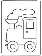 Toy Train Coloring Pages drawing