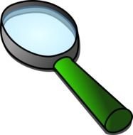 Magnifier as a picture for clipart