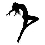 Contemporary Dancer Silhouette Clip Art N4