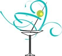 Cocktail Glass Clip Art N15