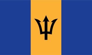 Barbados Flag drawing