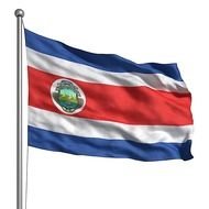 Costa Rica Flag as a picture for clipart