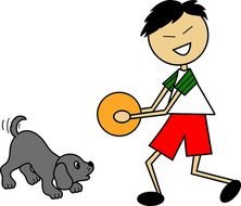 Little Boy Cartoon Clip Art N16