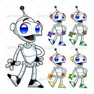 Funny Cartoon Robot