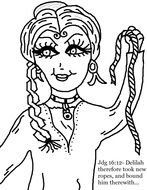 coloring page with Delilah