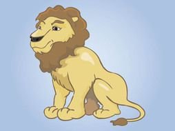 Lion as a picture for clipart