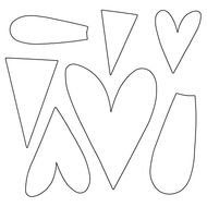 Flower Petal Template drawing