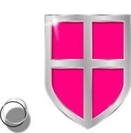 Shield Clip Art Pink N3