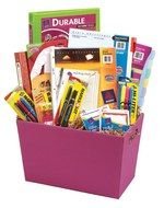 School Supplies Gift Basket